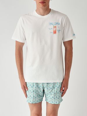 1. Herren-T-Shirt Portofino aus Baumwolle Paloma-Rezept 01n Emb