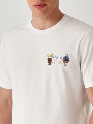 5. Herren-T-Shirt Portofino aus Baumwolle Rum Cola Watch 01n Emb