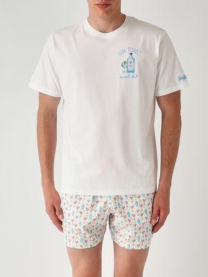 1. T-shirt Portofino en coton pour homme Social Gin 01n Emb