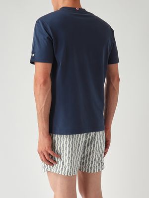 4. Herren-T-Shirt Portofino aus Baumwolle Social Negroni 61 Emb