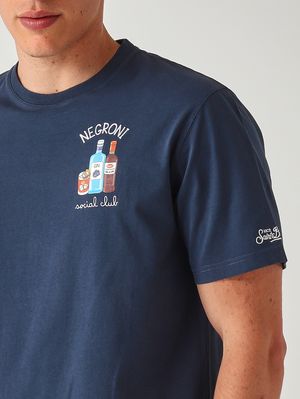 5. Herren-T-Shirt Portofino aus Baumwolle Social Negroni 61 Emb