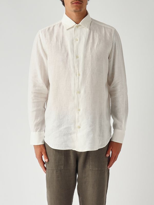 Camicia uomo Raphael in lino Bianco MC2 Saint Barth