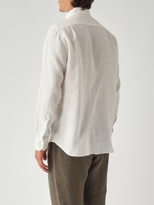 4. Camisa de lino para hombre Raphael Blanco