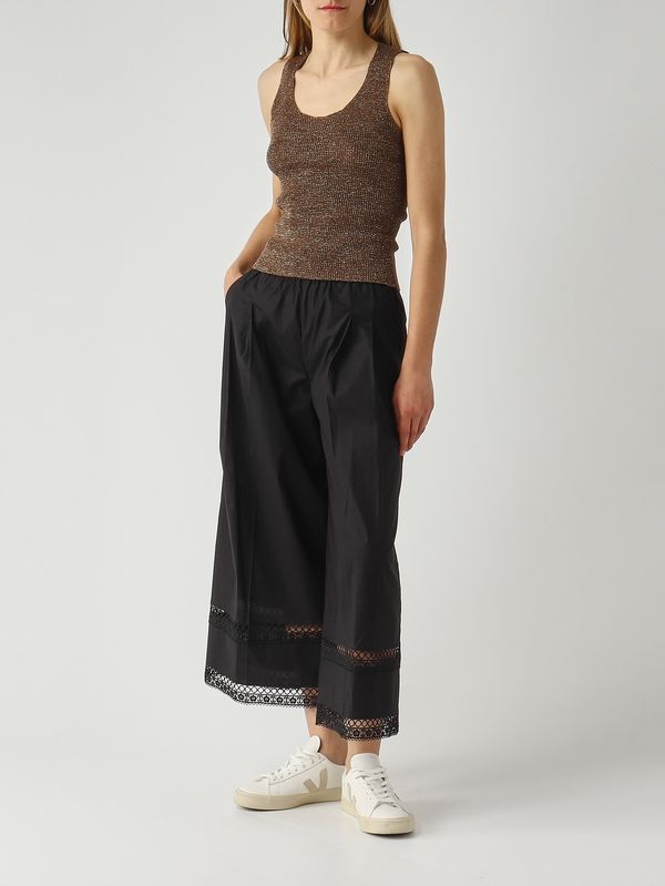 2. Top donna in misto lino lurex Caffe' Twinset 261tt3212