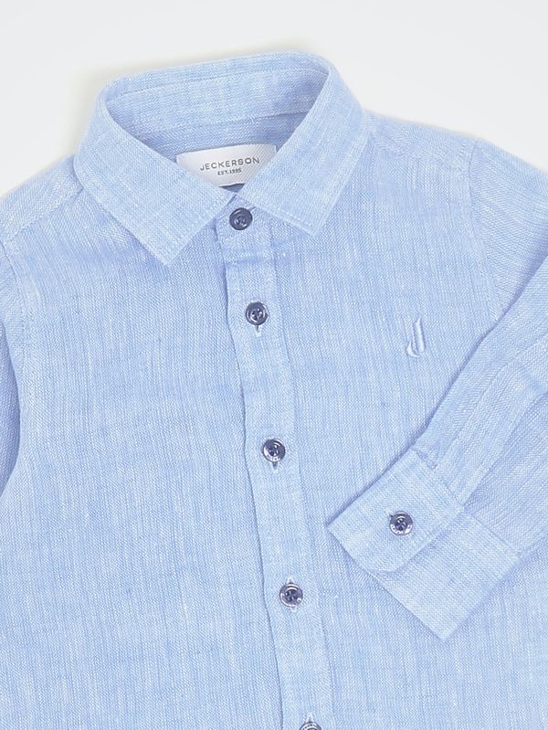 3. Camicia neonato in lino Oxford Jeckerson jn5462ss26