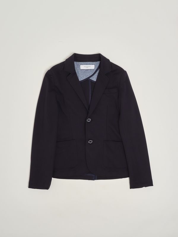 Blazer bambino in misto viscosa Blu Jeckerson