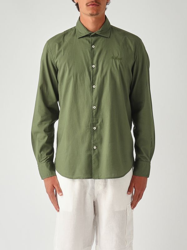 Camicia uomo Chemise Ice in mussola di cotone Militare MC2 Saint Barth