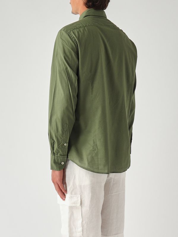 4. Camisa de hombre Chemise Ice de muselina de algodón Militar MC2 Saint Barth lcm0001