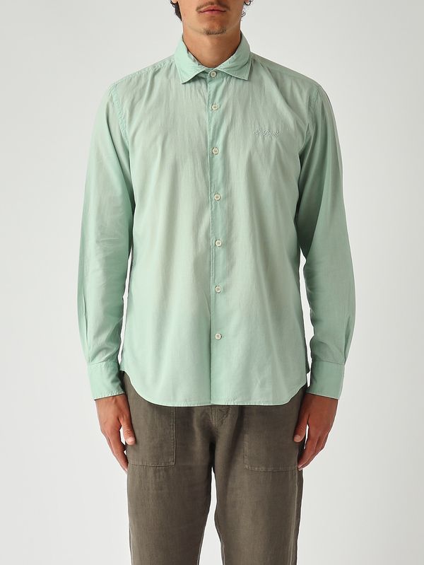 1. Chemise pour homme Chemise Ice en mousseline de coton Sauge MC2 Saint Barth lcm0001