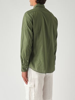 4. Camisa de hombre Chemise Ice de muselina de algodón Militar