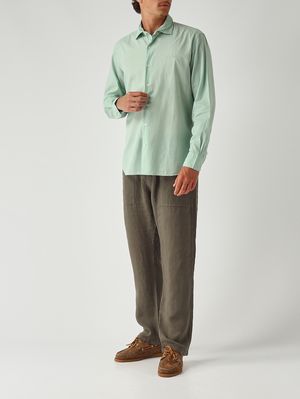 2. Chemise pour homme Chemise Ice en mousseline de coton Sauge