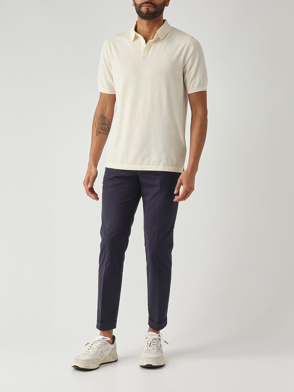2. Polo Sloan para hombre de algodón 10l de nata MC2 Saint Barth slo0001