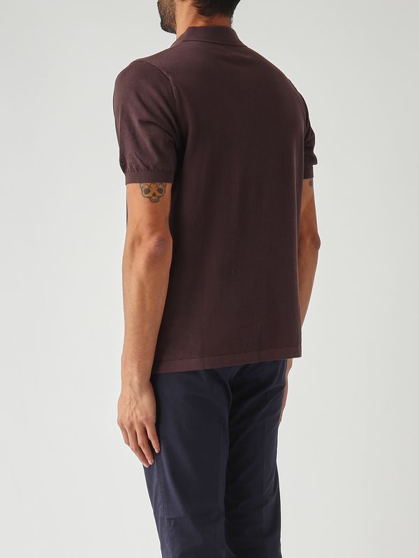 4. Herren-Polohemd Sloan aus Baumwolle 18 Braun MC2 Saint Barth slo0001