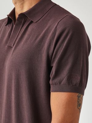 5. Herren-Polohemd Sloan aus Baumwolle 18 Braun