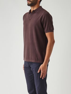 3. Herren-Polohemd Sloan aus Baumwolle 18 Braun