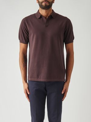 1. Herren-Polohemd Sloan aus Baumwolle 18 Braun