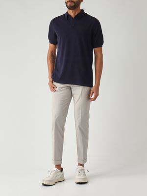 2. Herren-Polohemd Sloan aus Baumwolle 61 Marineblau