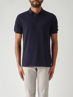 1. Herren-Polohemd Sloan aus Baumwolle 61 Marineblau
