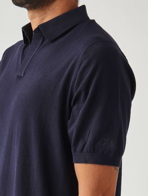 5. Herren-Polohemd Sloan aus Baumwolle 61 Marineblau