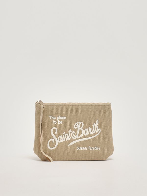 Aline-Pochette aus Canvas Beige MC2 Saint Barth