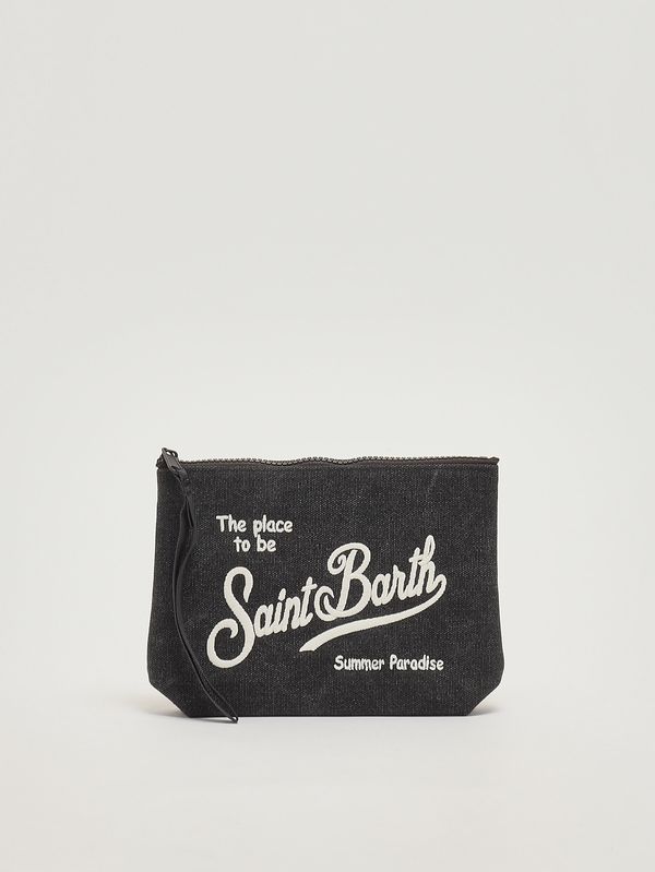 1. Aline-Pochette aus Canvas Schwarz MC2 Saint Barth ali0047