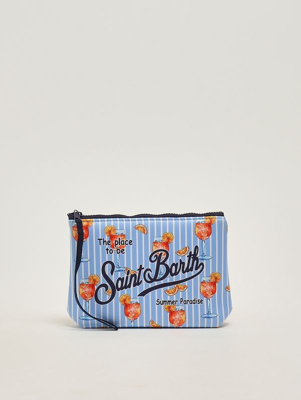1. Aline Pochette aus Scuba-Stoff Happy Cocktail Double Strip 31 MC2 Saint Barth alin001