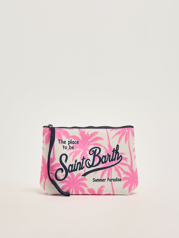 1. Aline scuba clutch Fuchsia palms MC2 Saint Barth alin001