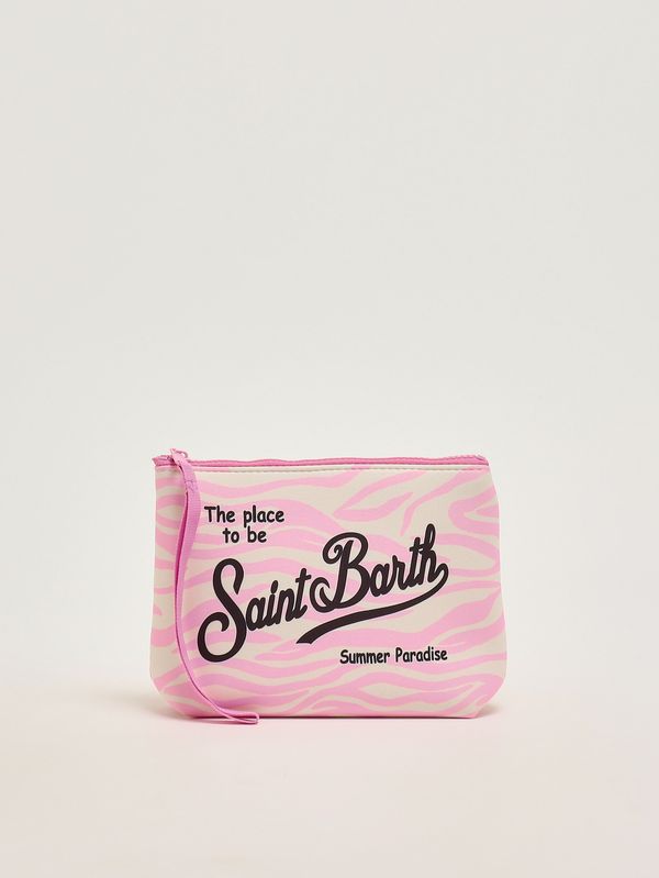 1. Pochette Aline in scuba Animalier fucsia MC2 Saint Barth alin001