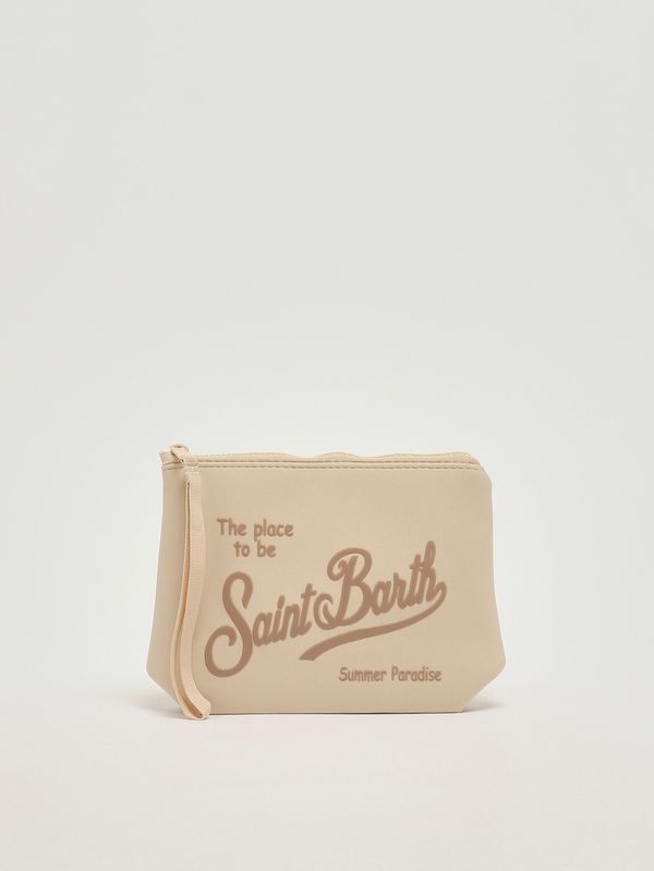 Aline Pochette aus Scuba-Stoff Beige MC2 Saint Barth