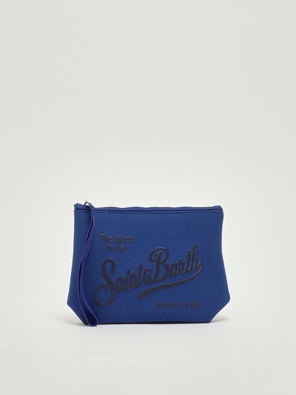 Aline Pochette aus Scuba-Stoff Königsblau MC2 Saint Barth