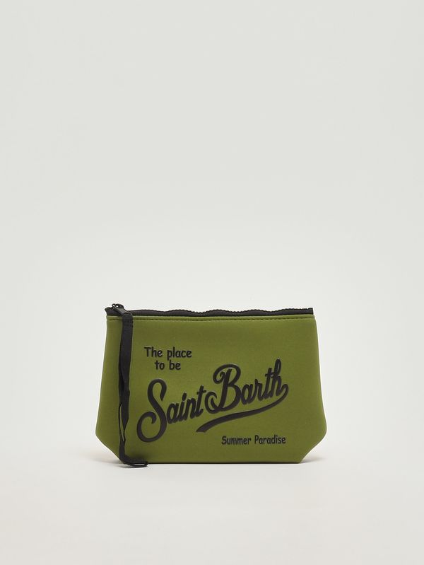 Aline Pochette aus Scuba-Stoff Armeegrün MC2 Saint Barth