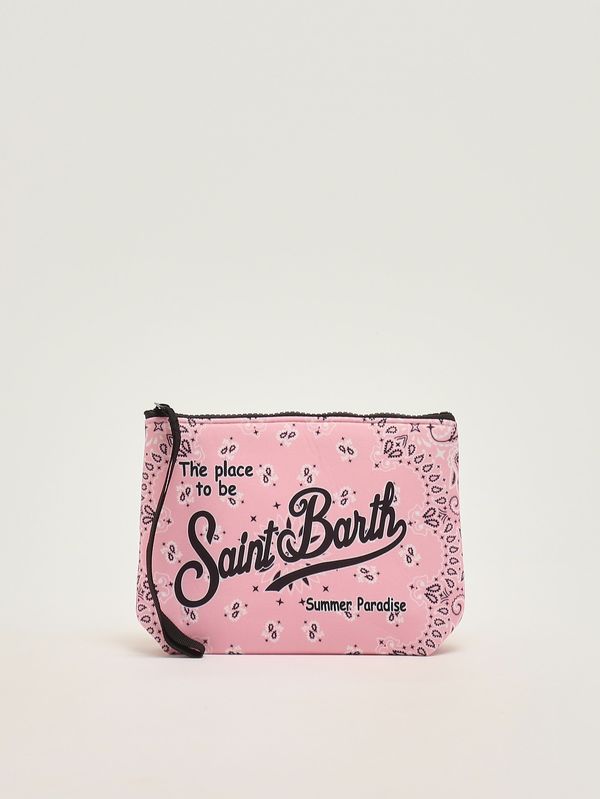 1. Pochette Aline in scuba Paisley rosa MC2 Saint Barth alin001