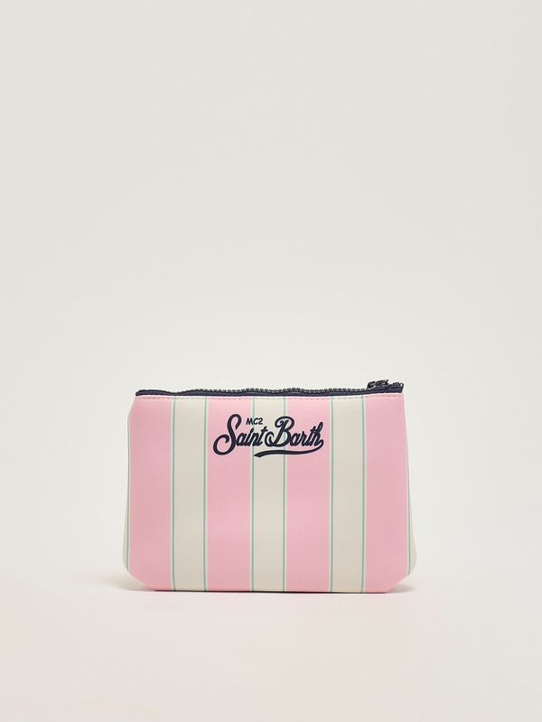 2. Pochette Aline in scuba Righe rosa MC2 Saint Barth alin001