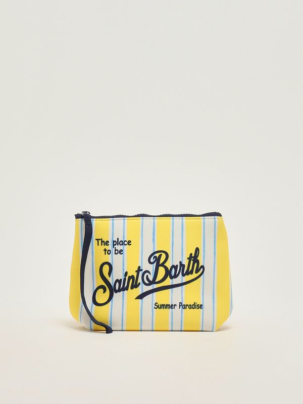 1. Pochette Aline in scuba Righe giallo MC2 Saint Barth alin001