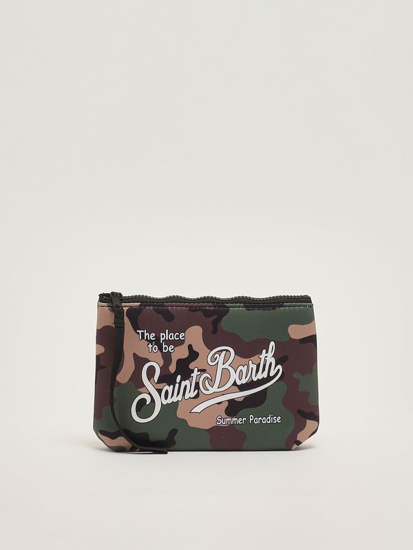 Aline Pochette aus Scuba-Stoff Tarnung MC2 Saint Barth