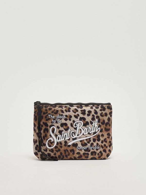 Aline Pochette aus Scuba-Stoff Leo-Braun MC2 Saint Barth