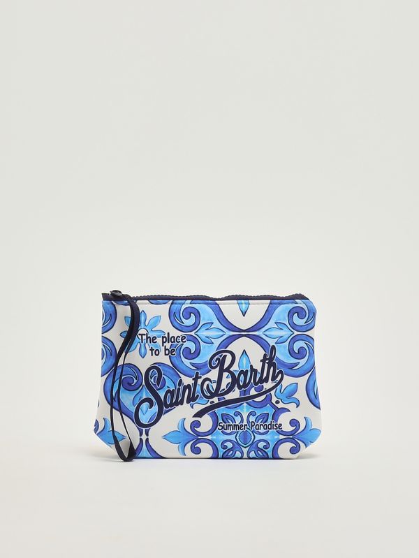 1. Pochette Aline in scuba Maioliche azzurro MC2 Saint Barth alin001