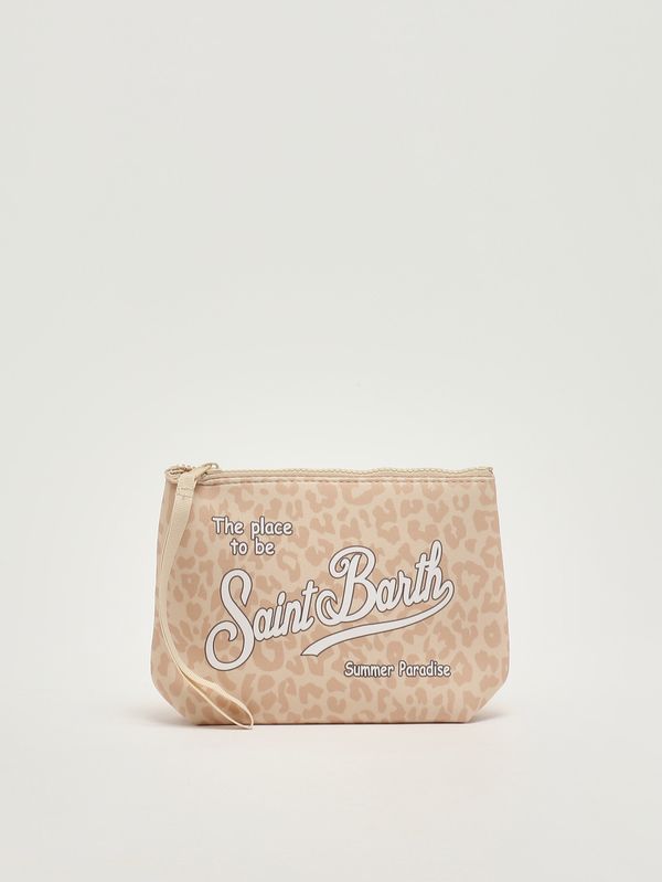Aline Pochette aus Scuba-Stoff Elfenbein Leo MC2 Saint Barth