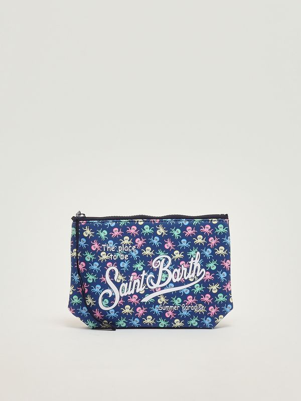 Pochette Aline in scuba Polpo blu MC2 Saint Barth