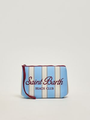 1. Aline Pochette aus Scuba-Stoff Strandstreifen 3345