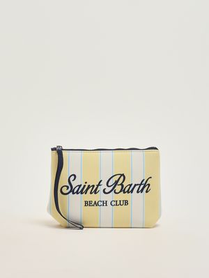 1. Pochette Aline in scuba Righe giallo