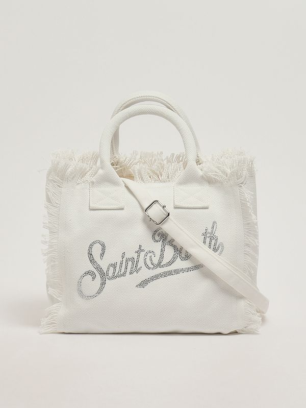 4. Borsa donna Colette in canvas Bianco MC2 Saint Barth col0001