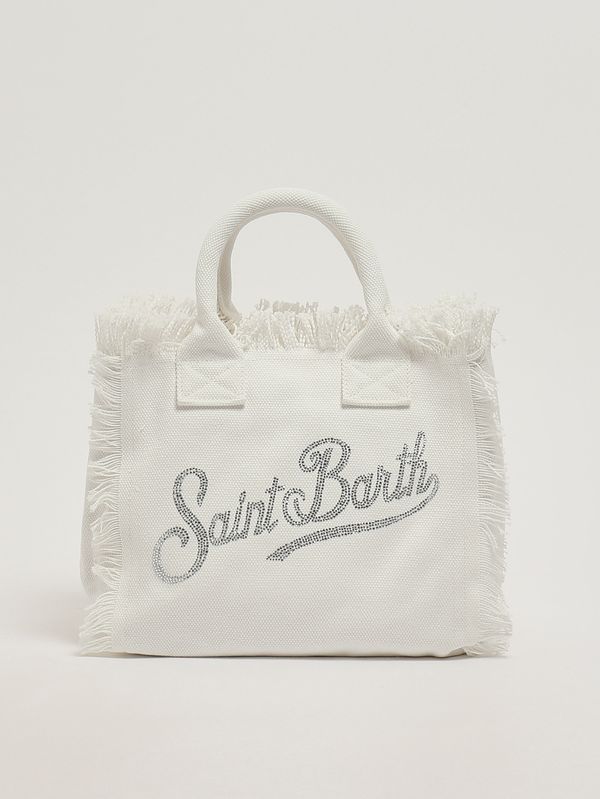 1. Borsa donna Colette in canvas Bianco MC2 Saint Barth col0001