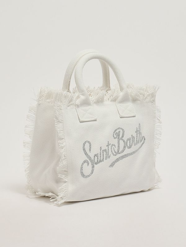 3. Borsa donna Colette in canvas Bianco MC2 Saint Barth col0001