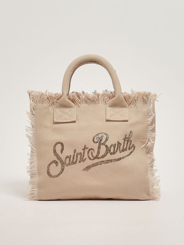 1. Borsa donna Colette in canvas Beige MC2 Saint Barth col0001
