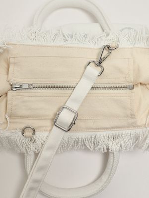 6. Borsa donna Colette in canvas Bianco