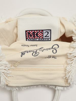 5. Borsa donna Colette in canvas Bianco