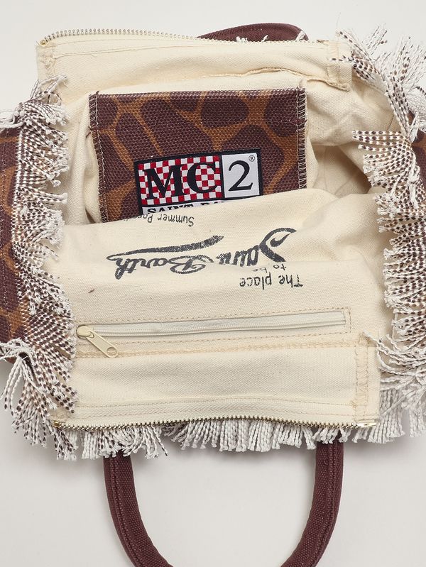 4. Sac pour femme Colette en toile Girafe MC2 Saint Barth col0001