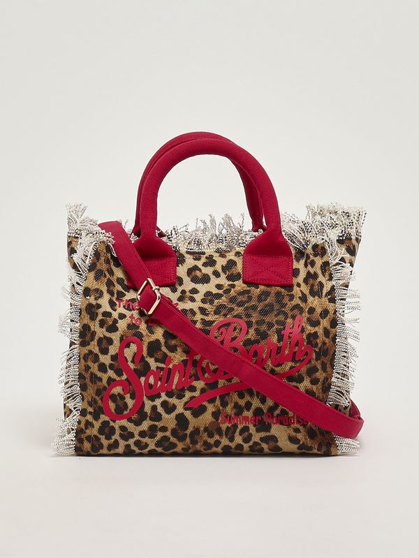 3. Sac pour femme Colette en toile Animalier-Rouge MC2 Saint Barth col0001