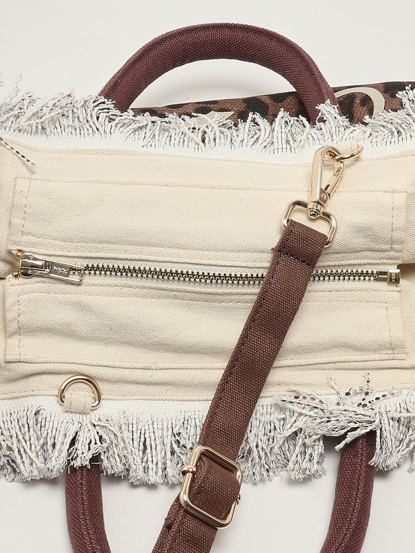5. Bolso de mujer Colette de lona Animal print MC2 Saint Barth col0001